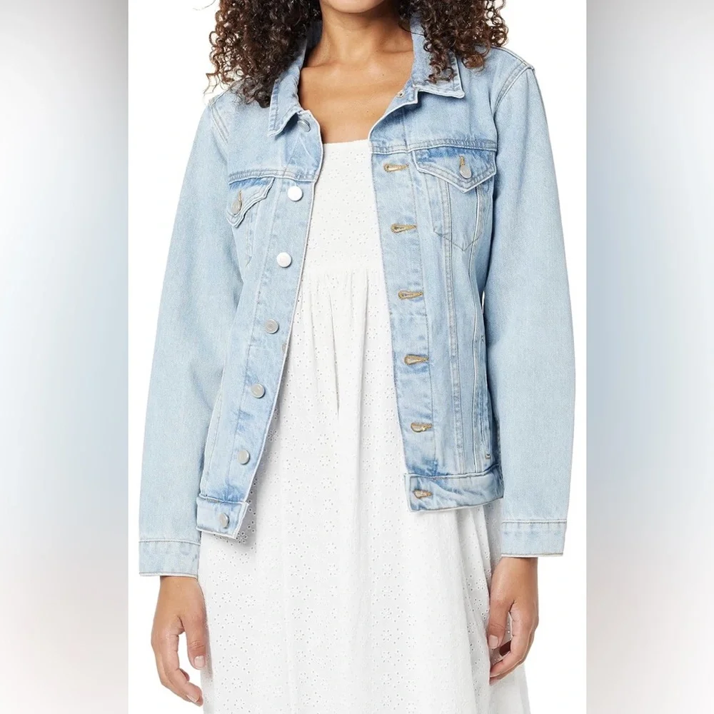 Denim Jacket - Women's Classic Jean Jacket size L - Picture 1 of 8